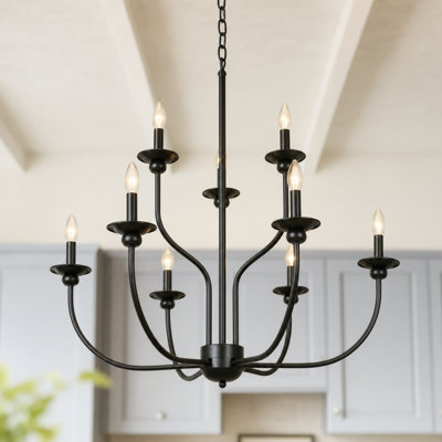 Ethon 9-Light 30"W Candle Style Classic Chandelier