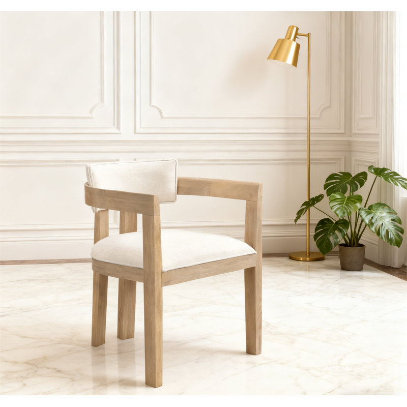 Chaises de salle à manger élégantes, Beige, Beige
