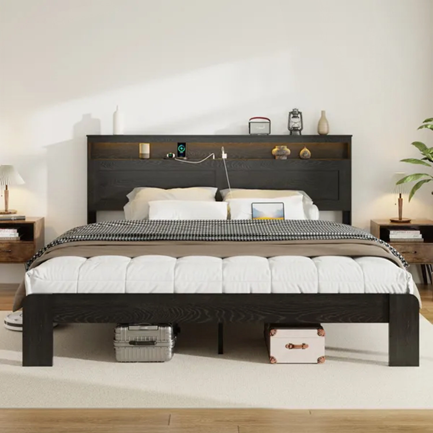 Ebern Designs Bed Frame King Size | Wayfair