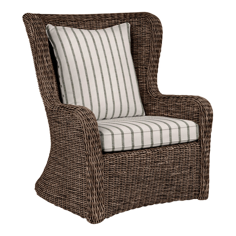 Sag Harbor Outdoor Lounge Chair, Sag Harbor Mocha, Perigold Mixi Fern