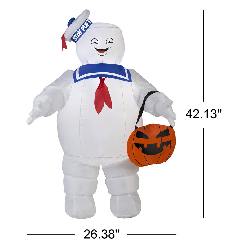 Puft de séjour avec citrouille fourre-tout-sm-ghostbusters gonflable Airblown