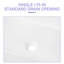 Lavabo de salle de bain rectangulaire en céramique 12 po MONSFEST-101022817