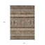 Tapis intérieur / extérieur lavable 10 pi x 14 pi chocolat et gris Sud-Ouest