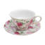 Ensemble de 4 tasses à thé et soucoupes roses Chintz Grace Tea Ware
