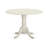 3 Piece Dining Room Table Set Contains a Round Kitchen Table with Dropleaf and 2 Dining Chairs, 42x42 Inch, Linen White-1722446618-1658449009-1647656254