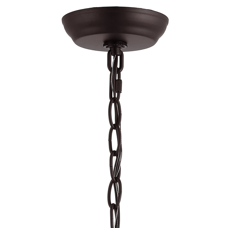 Lustre géométrique à 3 lumières Kay, Bronze huilé