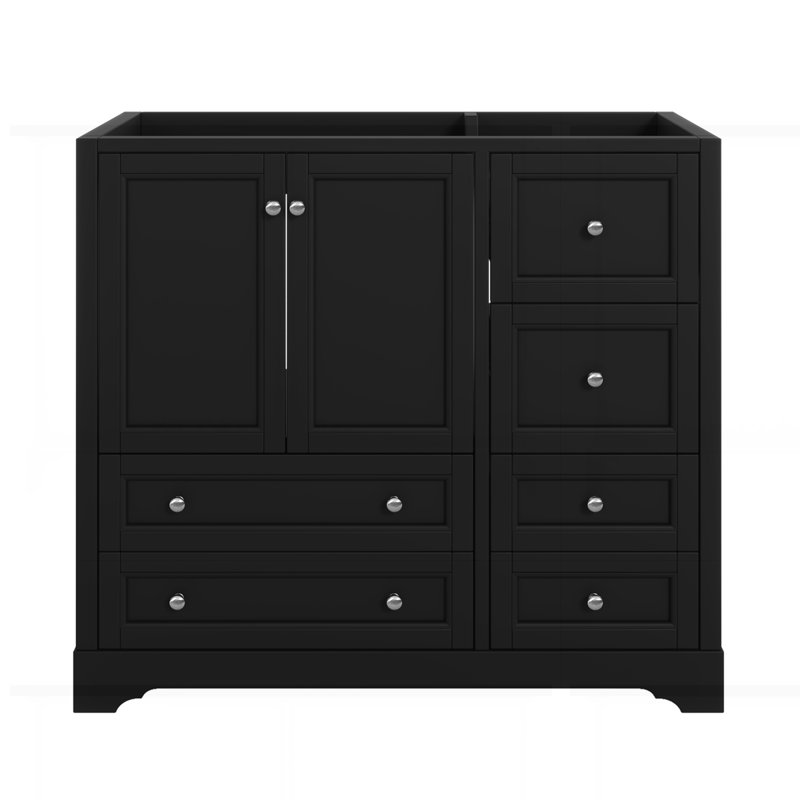 36 inch bathroom vanity without sink, Noir