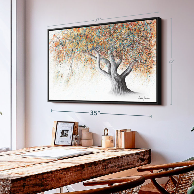 «Rusty Autumn Tree», reproduction sur toile, H 29 po x l 43 po