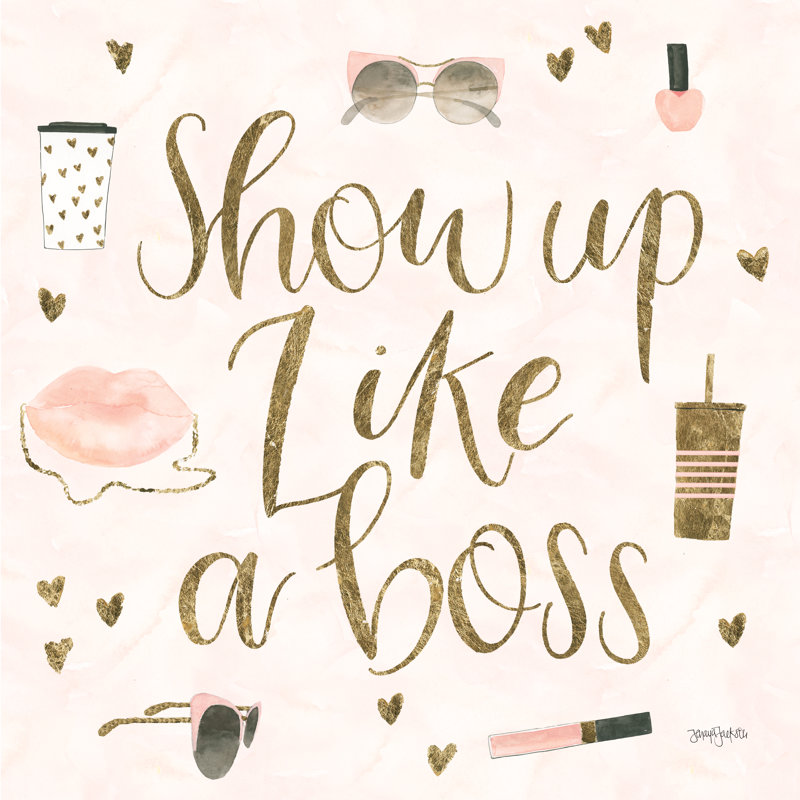 Boss Boss VII rose, Non, Toile encadrée noire, H 20 po x l 20 po x P 1,25 po