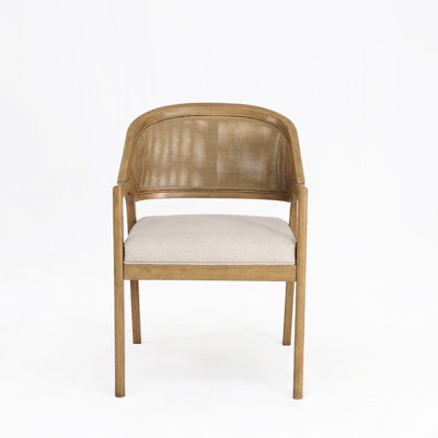 Aliha 19'' H Foam Padding Upholstered Cane Back Side Chair