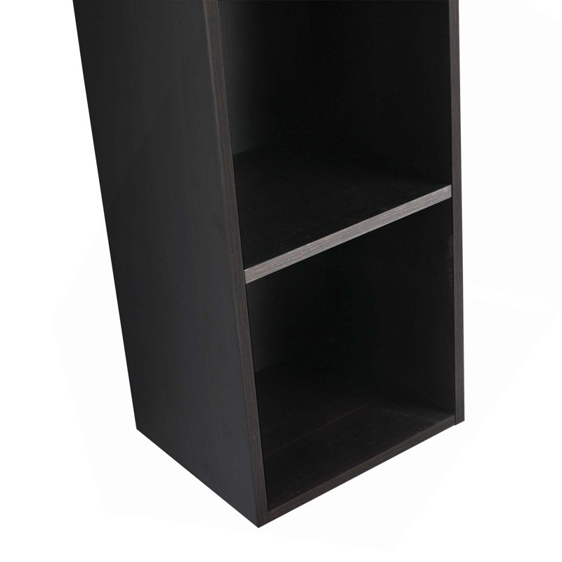 12Inch*2 Wall Mounted Storage Shelves Combination For Small Bathroom, Study, Storage Room, Dark Oak