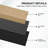 2 PCS 106"L x 20.5"W & 94.5'' Lx 24"W Acoustic Slat Wall Panels, Eco-Wood Look for Home/Office Wall & Ceiling-110977334-123175709