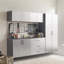 Ensemble d'armoires de garage Astro Series B, 6 pièces, gris métallique élégant, tiroirs à fermeture en douceur, résistant à l'eau et à la chaleur, durable et écologique.