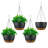 9.64" Diameter Hanging Plant Pots