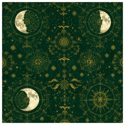 Toile tendue sur châssis Celestial Moon Phases