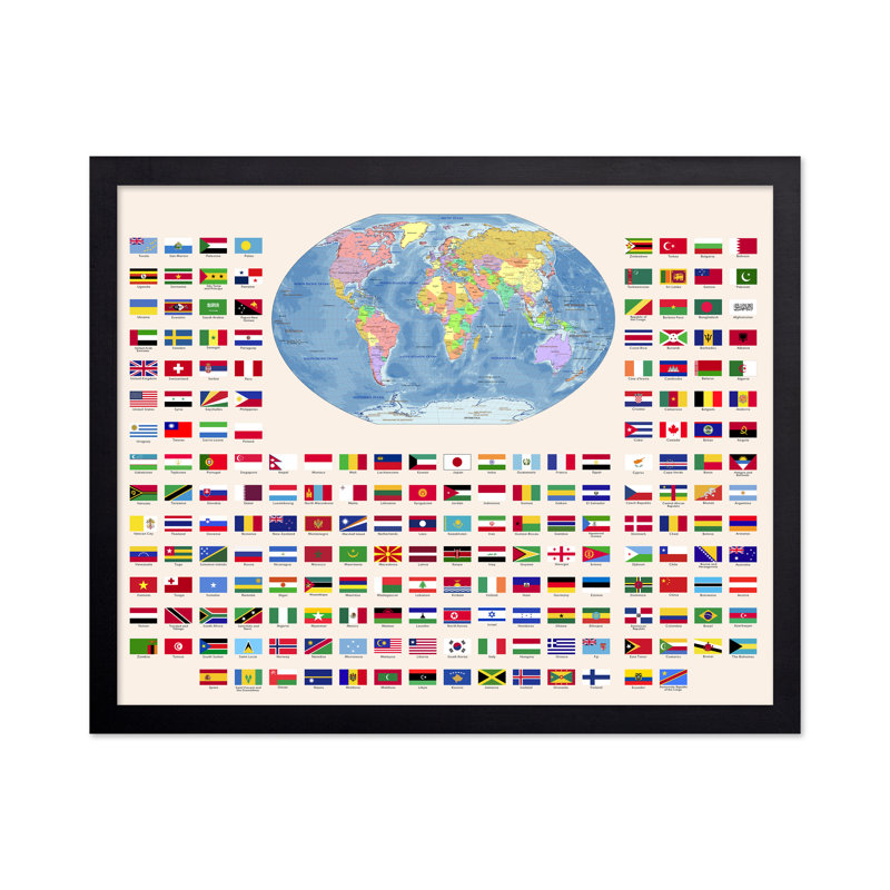 Drapeaux du monde n ° 2, Unframed, Poster, 12"H x 16"W