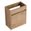 Meuble-lavabo simple 16,89 po avec lavabo flottant en céramique-94416407