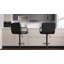 Tabouret de bar carré en cuir Vogue Furniture Direct-2058994950-2069139216-2071215929