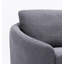 Causeuse en lin gris yuina