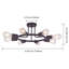 Plafonnier semi-encastré 27,95 po 8 lumières Keirstin-566705298