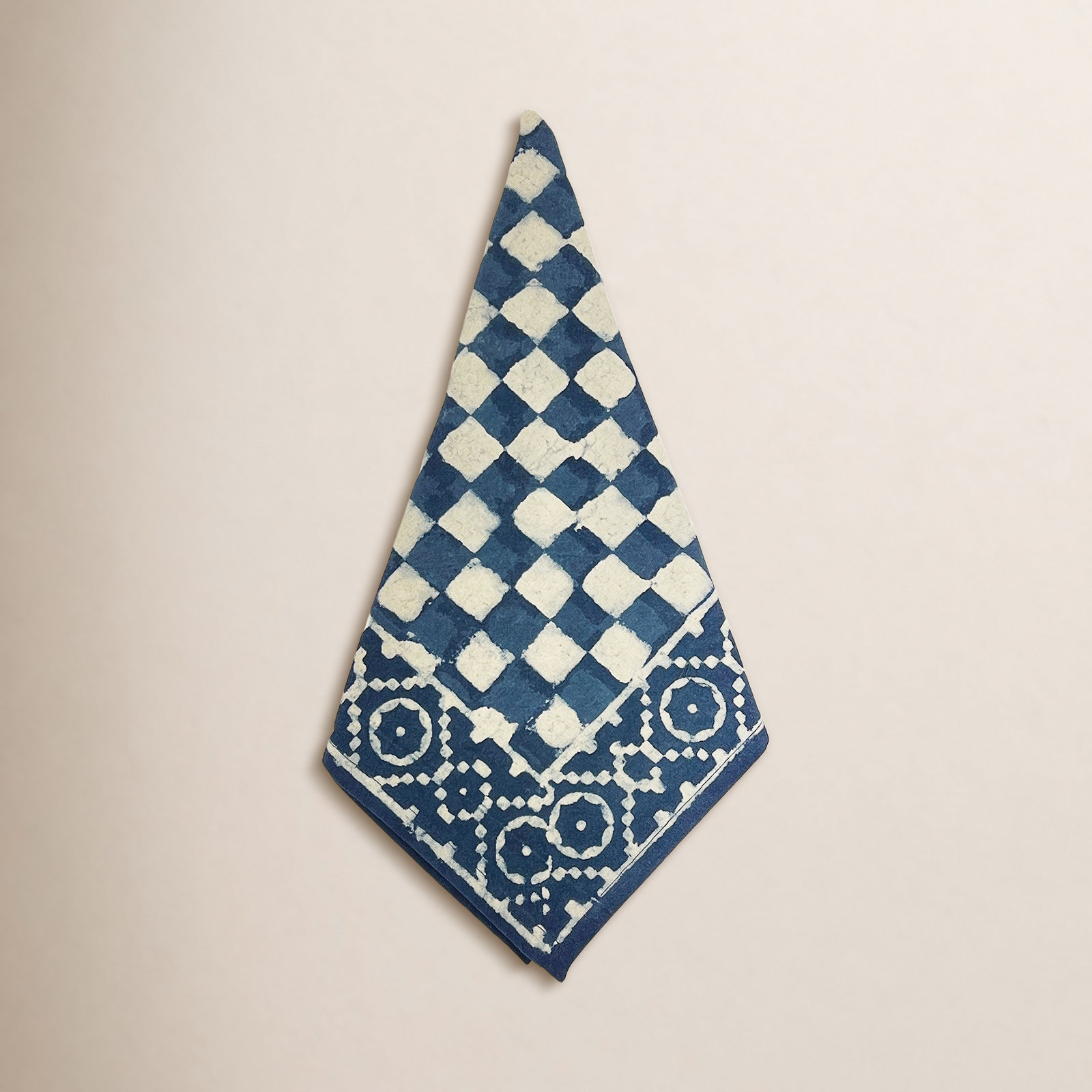 Cabana Cotton Napkin, Blue Checkered