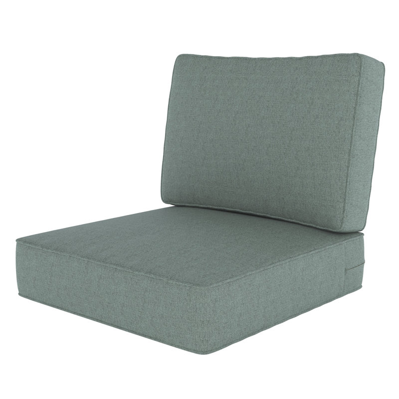 Outdoor 5'' Lounge Chair Seat / Back Cushion, Mint