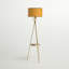 Christiana 185cm Mustard Tray Table Floor Lamp-1726242678
