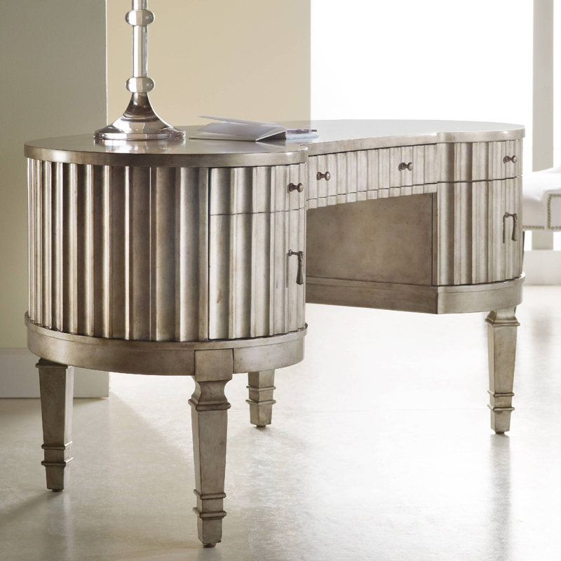 Melange Solid Wood Executive Desk