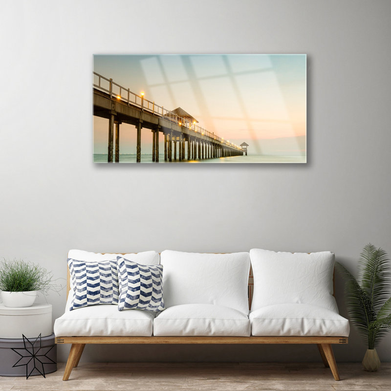 Architecture Bridge - Unframed Photograph on Glass