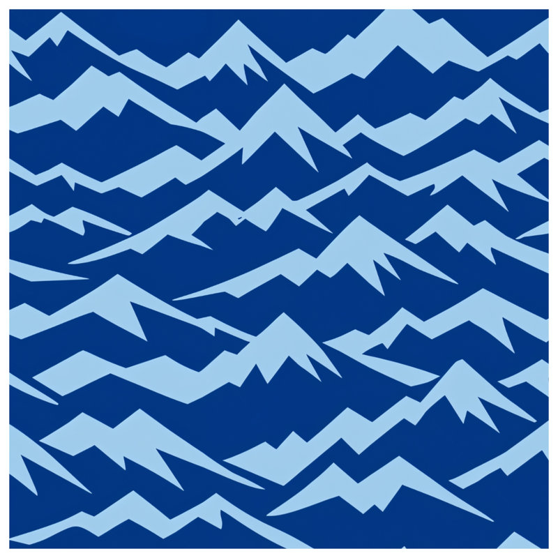Housses de couette Blue Mountain Silhouette, Lit simple
