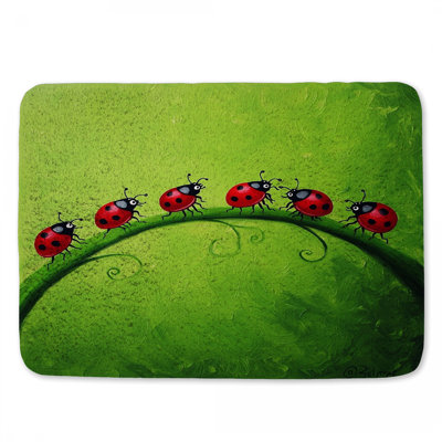 Tapis de bain coccinelle