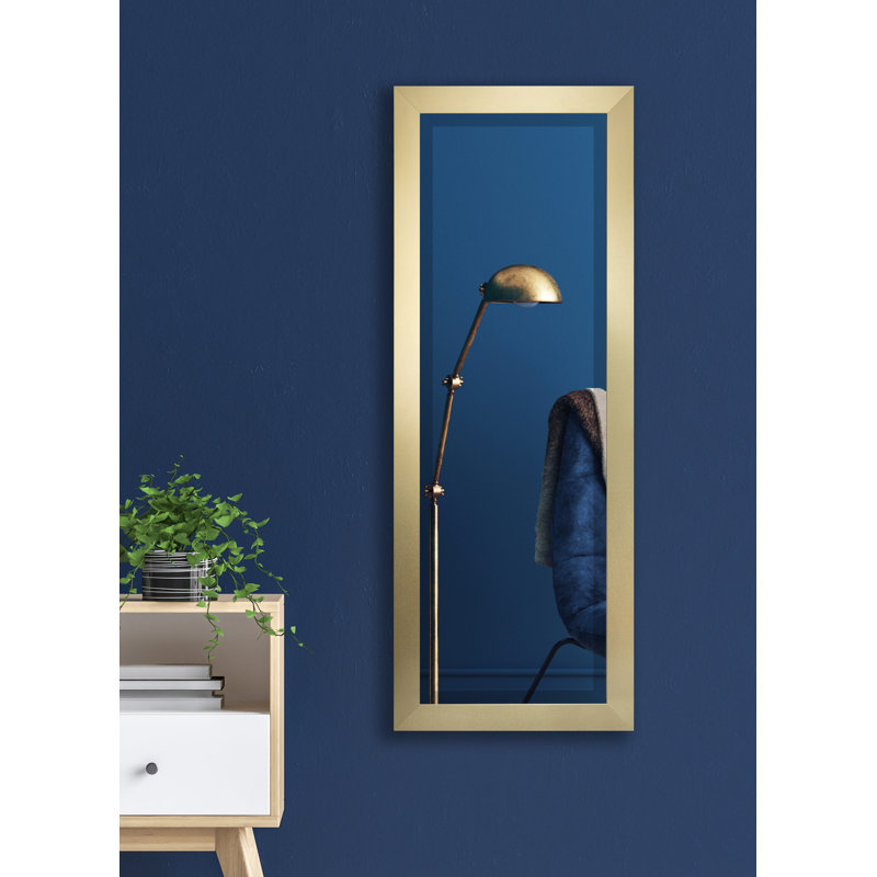 Miroir pleine longueur Conah, H 59 po x l 20 po, Or tourbillonnant