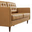 Exalt Tufted Vegan Leather Sofa-1721747062