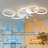 24.41'' Geometric Multi-Ring Ceiling Fan With Light