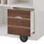 54" Farmhouse Kitchen Island With Drop Leaf (Not Include Stools)-1097425732