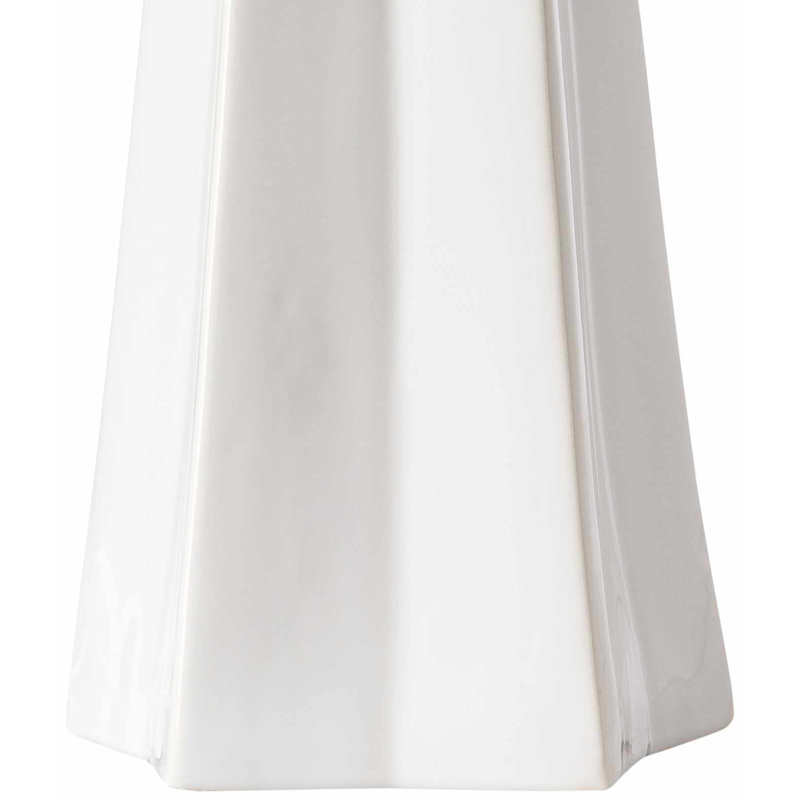 Lampe de table en céramique Magalie, Blanc