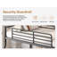 Metal Bunk Bed, Support For Adults Teens, Black