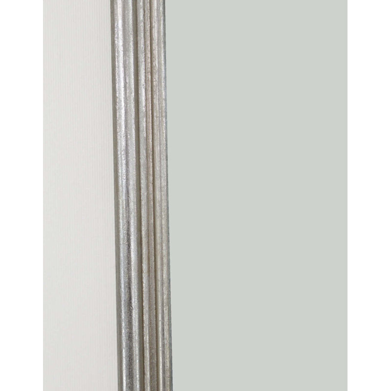 Ayla Flat Wall Mirror, Silver Leaf