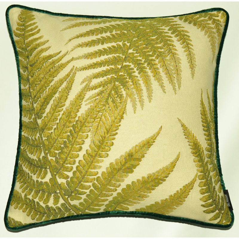 Choe Floral Green Bolster Cushion Cover