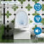 Toilette économiseur d'eau 1,28, version allongée confortable, siège, chasse d'eau 1000 grammes, blanc brillant 003S, installation de salle de bain au sol à hauteur latérale, score de chasse d'eau, fixation brillante