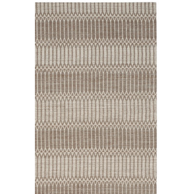 Amritpal Hand Loomed Bamboo And Viscose Geometric Rug