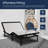 Manzanita 15" Adjustable Bed Frame with Memory Foam Mattress, Foot Retainer Bar-1443985544