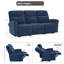 Canapé inclinable électrique de 87,8 po de largeur avec console rabattable et éclairage DEL Endrik, canapé 3 places pour petits espaces de salon et véhicule récréatif-1416733265