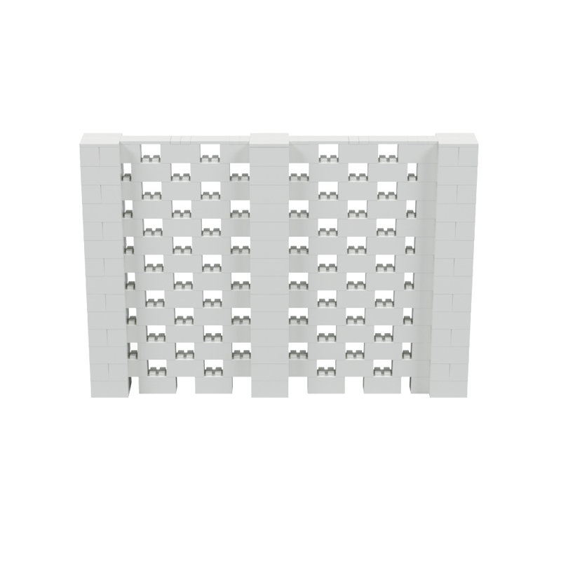 Ensemble mural Everblock, Gris clair, H 72 po x l 120 po x P 12 po