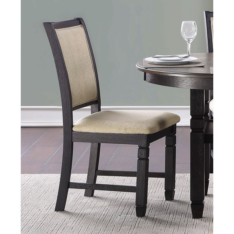 Ensemble de 2 chaises en bois, Noir