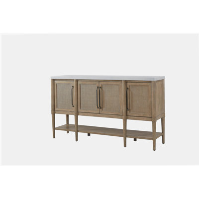 Cement Topped Server with Cane insets