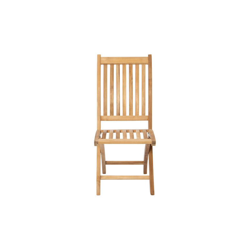 Chaise sans accoudoirs pliante en teck Melosa