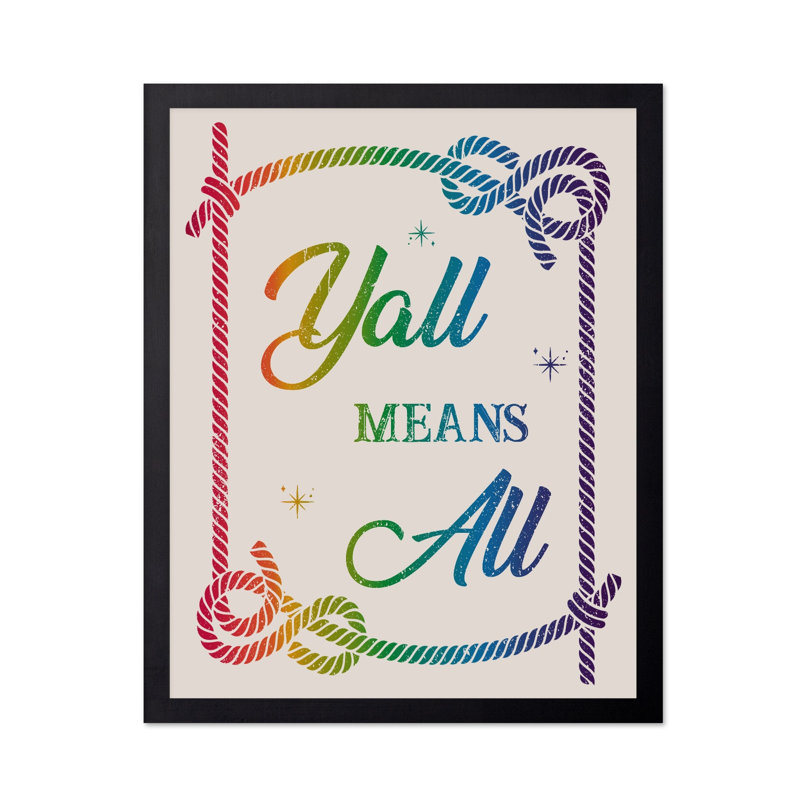 Yall signifie tout, Unframed, Poster, 24"H x 32"W