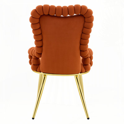 Velvet Dining Chairs with Gold Legs