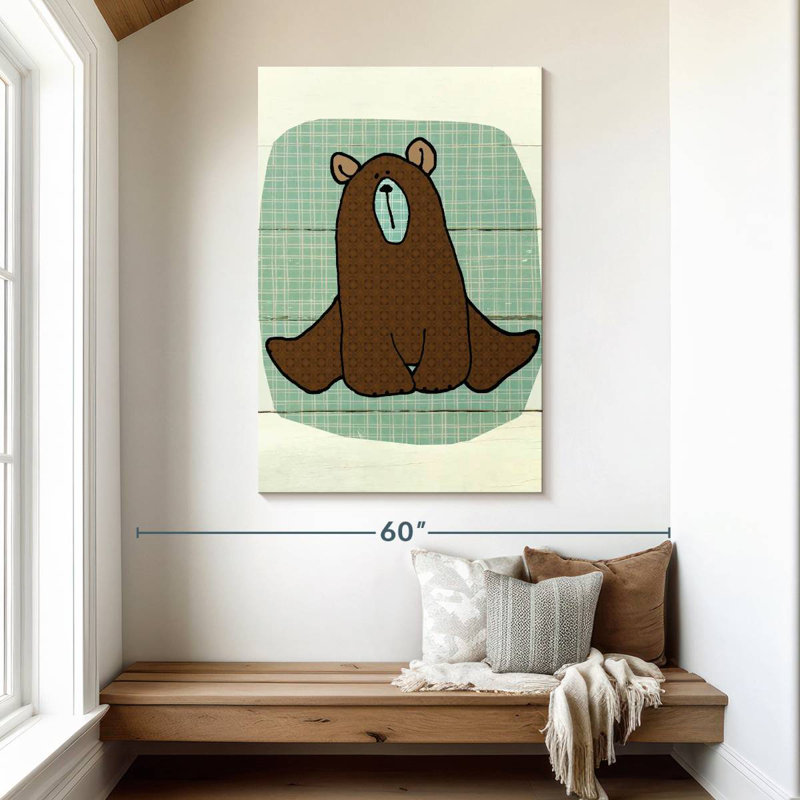 Brampt Woodland Creatures Bear, 48" H x 32" W